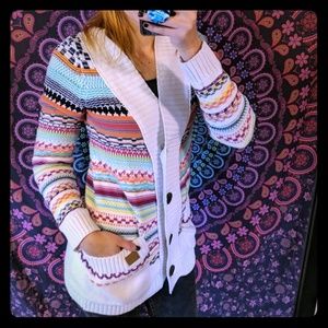 Billabong button up knit sweater